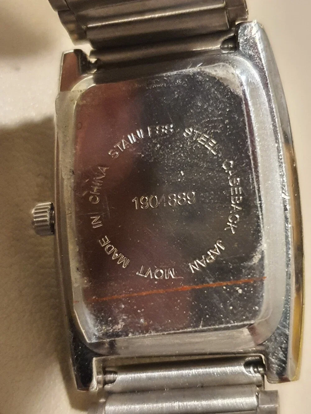 10/$20 Silver/Black Stainless Steel Men's Watch